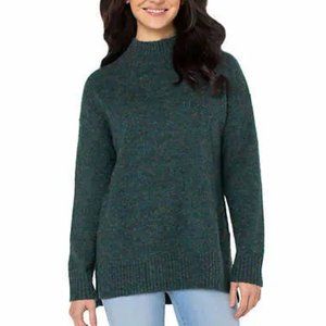 NWT Well Worn Ladies' Nep Yarn Sweater -- Green -- L and XL